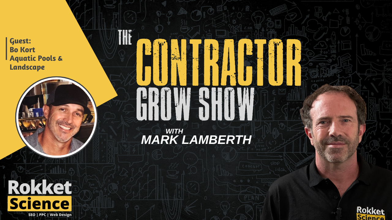 Bo Kort of Aquatic Pools and Landscape discussing contractor growth strategies on a podcast.